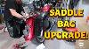 Harley Davidson Fld Dyna Switchback Complete Saddlebags With Hardware Vivid Black Over Saddle Bag
